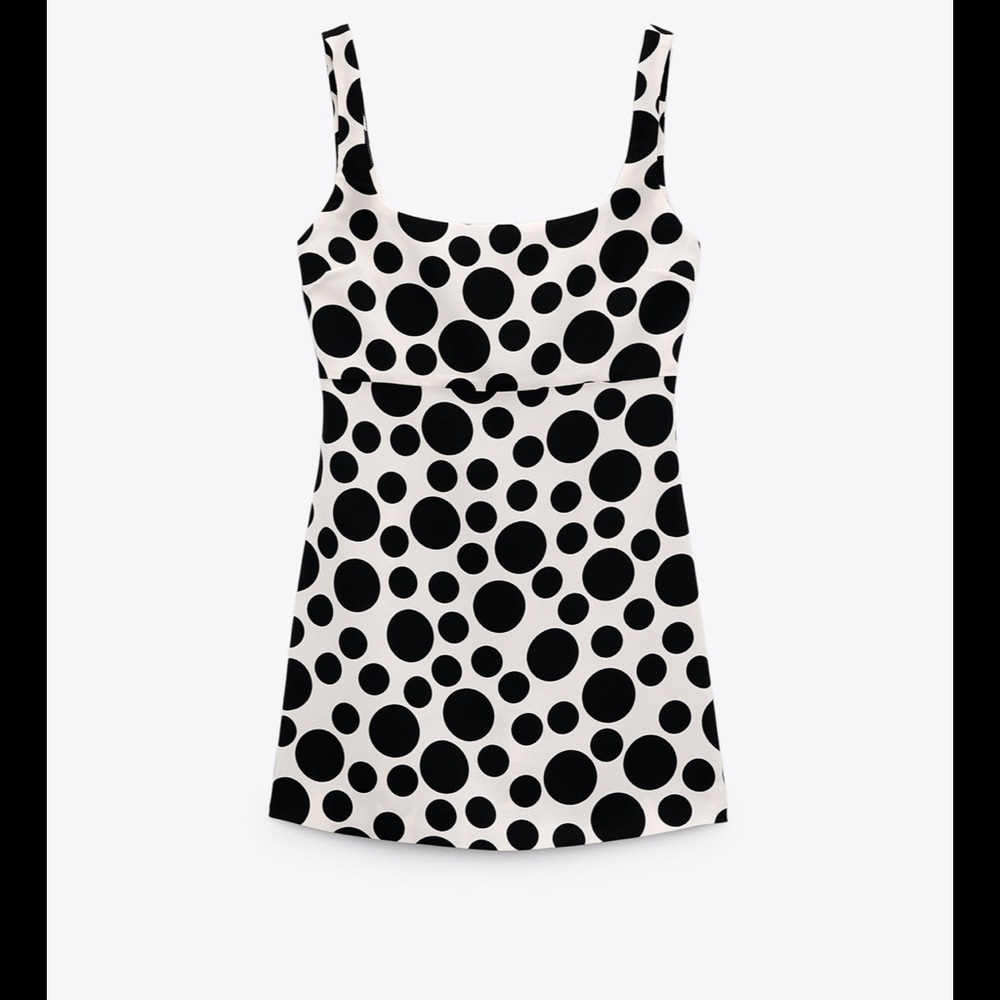 Zara polka dot mini dress limited edition